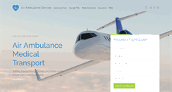 Desktop Screenshot of airambulanceservice.com